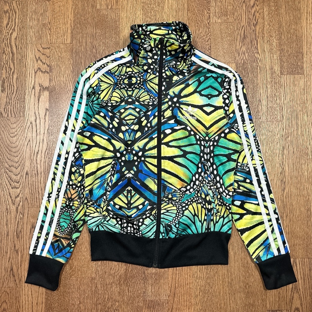 Adidas Farm Rio Firebird Butterfly All Over Print Trefoil Track Jacket Womens S